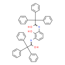 ChemSpider 2D Image | N,N'-(2-Hydroxy-1,3-phenylene)bis(2,2,2-triphenylacetamide) | C46H36N2O3