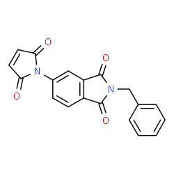 ChemSpider 2D Image | 2-Benzyl-5-(2,5-dioxo-2,5-dihydro-1H-pyrrol-1-yl)-1H-isoindole-1,3(2H)-dione | C19H12N2O4