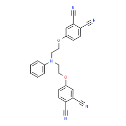 ChemSpider 2D Image | 4,4'-[(Phenylimino)bis(2,1-ethanediyloxy)]diphthalonitrile | C26H19N5O2