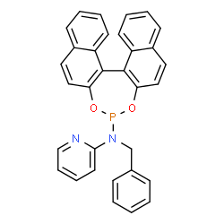 ChemSpider 2D Image | N-Benzyl-N-(dinaphtho[2,1-d:1',2'-f][1,3,2]dioxaphosphepin-4-yl)-2-pyridinamine | C32H23N2O2P