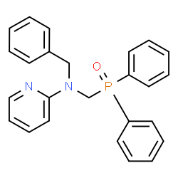 ChemSpider 2D Image | N-Benzyl-N-[(diphenylphosphoryl)methyl]-2-pyridinamine | C25H23N2OP