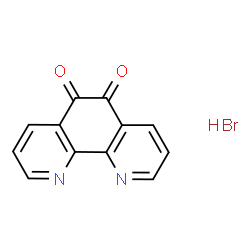 ChemSpider 2D Image | 1,10-Phenanthroline-5,6-dione hydrobromide (1:1) | C12H7BrN2O2