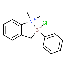 ChemSpider 2D Image | 8-chloro-7,7-dimethyl-8-phenyl-7-azonia-8-boranuidabicyclo[4.3.0]nona-1,3,5-triene | C15H17BClN