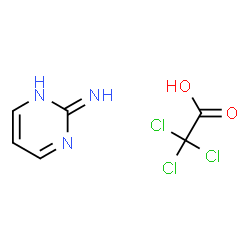 ChemSpider 2D Image | Trichloroacetic acid - 2-pyrimidinamine (1:1) | C6H6Cl3N3O2