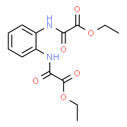 ChemSpider 2D Image | Diethyl 2,2'-(1,2-phenylenediimino)bis(oxoacetate) | C14H16N2O6