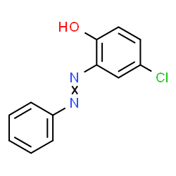 ChemSpider 2D Image | 4-Chloro-2-(phenyldiazenyl)phenol | C12H9ClN2O