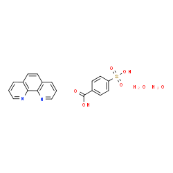 ChemSpider 2D Image | 4-Sulfobenzoic acid - 1,10-phenanthroline hydrate (1:1:2) | C19H18N2O7S