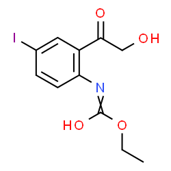 ChemSpider 2D Image | Ethyl (2-glycoloyl-4-iodophenyl)carbamate | C11H12INO4