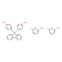 ChemSpider 2D Image | 4-[9-(4-hydroxyphenyl)fluoren-9-yl]phenol; 6-methylpyridin-2-ol | C37H32N2O4