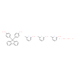ChemSpider 2D Image | 4-[9-(4-hydroxyphenyl)fluoren-9-yl]phenol; 6-methylpyridin-2-ol; trihydrate | C43H45N3O8