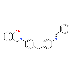 ChemSpider 2D Image | 2,2'-[Methylenebis(4,1-phenylenenitrilomethylylidene)]diphenol | C27H22N2O2