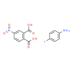 ChemSpider 2D Image | 4-Nitrophthalic acid - 4-iodoaniline (1:1) | C14H11IN2O6
