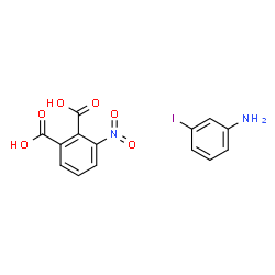 ChemSpider 2D Image | 3-Nitrophthalic acid - 3-iodoaniline (1:1) | C14H11IN2O6
