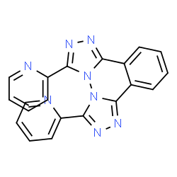 ChemSpider 2D Image | 3,6-Di(2-pyridinyl)bis[1,2,4]triazolo[3,4-a:4',3'-c]phthalazine | C20H12N8