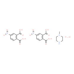 ChemSpider 2D Image | 4-Nitrophthalic acid - 1-methylpiperazine hydrate (2:1:1) | C21H24N4O13