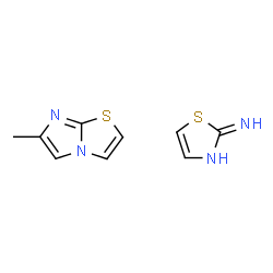 ChemSpider 2D Image | 1,3-Thiazol-2-amine - 6-methylimidazo[2,1-b][1,3]thiazole (1:1) | C9H10N4S2