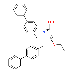 ChemSpider 2D Image | Ethyl 3-(4-biphenylyl)-2-(4-biphenylylmethyl)-2-formamidopropanoate | C31H29NO3