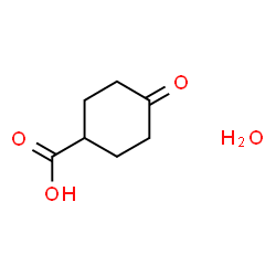 ChemSpider 2D Image | 4-Oxocyclohexanecarboxylic acid hydrate (1:1) | C7H12O4