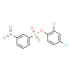 ChemSpider 2D Image | 2,4-Dichlorophenyl 3-nitrobenzenesulfonate | C12H7Cl2NO5S