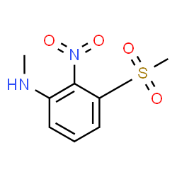 ChemSpider 2D Image | N-Methyl-3-(methylsulfonyl)-2-nitroaniline | C8H10N2O4S