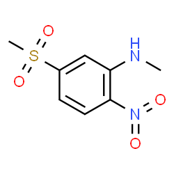 ChemSpider 2D Image | N-Methyl-5-(methylsulfonyl)-2-nitroaniline | C8H10N2O4S