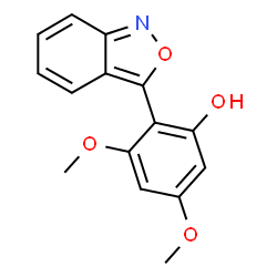 ChemSpider 2D Image | 2-(2,1-Benzoxazol-3-yl)-3,5-dimethoxyphenol | C15H13NO4