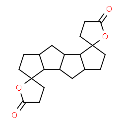 ChemSpider 2D Image | Hexadecahydro-5H,5''H-dispiro[furan-2,3'-dicyclopenta[a,e]pentalene-7',2''-furan]-5,5''-dione | C20H26O4