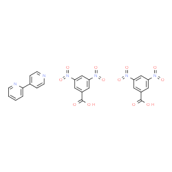 ChemSpider 2D Image | 3,5-Dinitrobenzoic acid - 2,4'-bipyridine (2:1) | C24H16N6O12