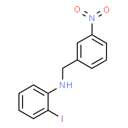 ChemSpider 2D Image | 2-Iodo-N-(3-nitrobenzyl)aniline | C13H11IN2O2
