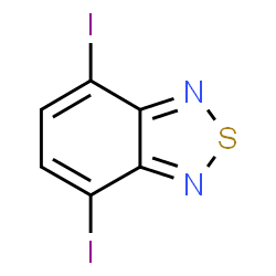ChemSpider 2D Image | 4,7-Diiodo-2,1,3-benzothiadiazole | C6H2I2N2S