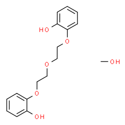 ChemSpider 2D Image | 2,2'-[Oxybis(2,1-ethanediyloxy)]diphenol - methanol (1:1) | C17H22O6