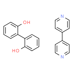 ChemSpider 2D Image | 2,2'-Biphenyldiol - 4,4'-bipyridine (1:1) | C22H18N2O2