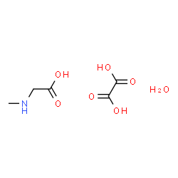 ChemSpider 2D Image | N-Methylglycine ethanedioate hydrate (1:1:1) | C5H11NO7