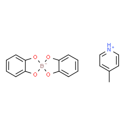 ChemSpider 2D Image | 4-Methylpyridinium bis[1,2-benzenediolato(2-)-kappa~2~O~1~,O~2~]borate(1-) | C18H16BNO4