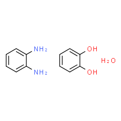 ChemSpider 2D Image | 1,2-Benzenediol - 1,2-benzenediamine hydrate (1:1:1) | C12H16N2O3
