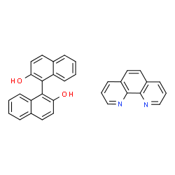 ChemSpider 2D Image | 1,1'-Binaphthalene-2,2'-diol - 1,10-phenanthroline (1:1) | C32H22N2O2