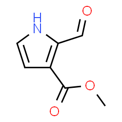 ChemSpider 2D Image | Methyl 2-formyl-1H-pyrrole-3-carboxylate | C7H7NO3