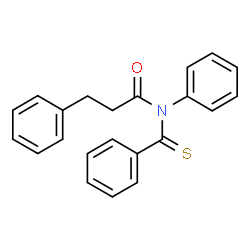 ChemSpider 2D Image | N,3-Diphenyl-N-(phenylcarbonothioyl)propanamide | C22H19NOS