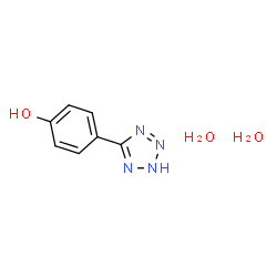 ChemSpider 2D Image | 4-(1H-Tetrazol-5-yl)phenol dihydrate | C7H10N4O3
