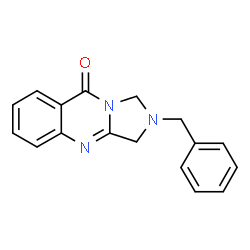 ChemSpider 2D Image | 2-Benzyl-2,3-dihydroimidazo[5,1-b]quinazolin-9(1H)-one | C17H15N3O