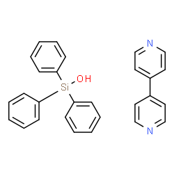 ChemSpider 2D Image | Triphenylsilanol - 4,4'-bipyridine (1:1) | C28H24N2OSi
