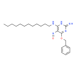 ChemSpider 2D Image | 6-(Benzyloxy)-N~4~-dodecyl-5-nitroso-2,4-pyrimidinediamine | C23H35N5O2