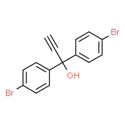 ChemSpider 2D Image | 1,1-Bis(4-bromophenyl)-2-propyn-1-ol | C15H10Br2O
