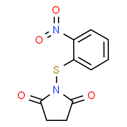 ChemSpider 2D Image | 1-[(2-Nitrophenyl)sulfanyl]-2,5-pyrrolidinedione | C10H8N2O4S