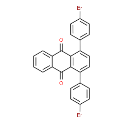 ChemSpider 2D Image | 1,4-Bis(4-bromophenyl)-9,10-anthraquinone | C26H14Br2O2