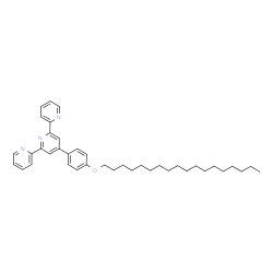 ChemSpider 2D Image | 4'-[4-(Octadecyloxy)phenyl]-2,2':6',2''-terpyridine | C39H51N3O