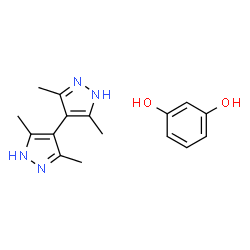 ChemSpider 2D Image | 1,3-Benzenediol - 3,3',5,5'-tetramethyl-1H,1'H-4,4'-bipyrazole (1:1) | C16H20N4O2