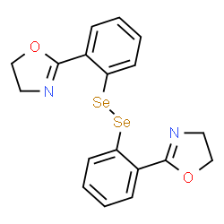 ChemSpider 2D Image | 2,2'-(1,2-Diselanediyldi-2,1-phenylene)bis(4,5-dihydro-1,3-oxazole) | C18H16N2O2Se2