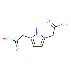 ChemSpider 2D Image | 2,2'-(1H-Pyrrole-2,5-diyl)diacetic acid | C8H9NO4