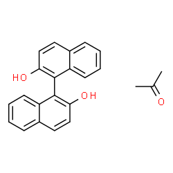 ChemSpider 2D Image | Acetone - 1,1'-binaphthalene-2,2'-diol (1:1) | C23H20O3